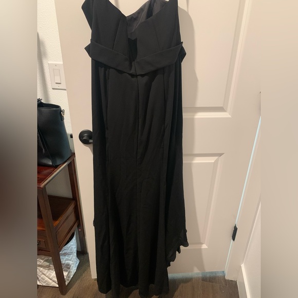 White by Vera Wang Black high-low strapless dress - Picture 4 of 6